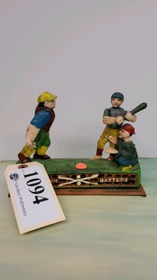 MECHANICAL BANK “BASEBALL”