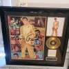 FRAMED ELVIS MEMORABILIA (33.5X33.5)