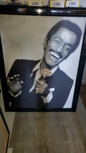 FRAMED CANVAS PRINT OF SAMMY DAVIS JR. (34.5X45)