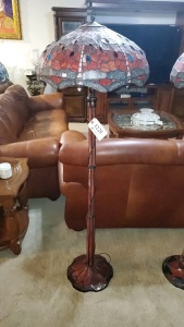 65” LEADED GLASS FLOOR LAMP TIFFANY STYLE