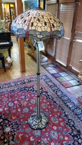 66” LEADED GLASS FLOOR LAMP TIFFANY STYLE