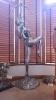 82” BRONZE FOUNTAIN WITH SILVER WASH “HUNTRESS”