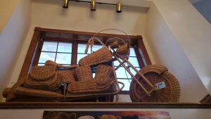 LIFE SIZE WICKER MOTORCYCLE