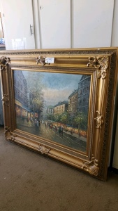 FRAMED ARTWORK UNKNOWN SIGNATURE (68X57)