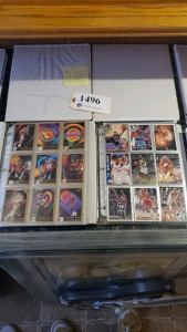 LOT OF 4 BINDERS OF ASSORTED BASKETBALL CARDS