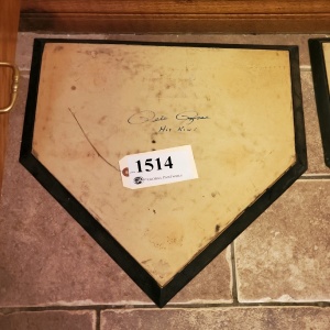 SIGNED HOMEPLATE (SIGNATURE NOT AUTHENTICATED)