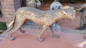 32” BRONZE STATUE “LEOPARD”