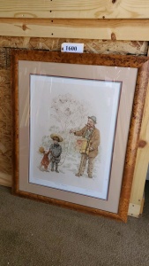 FRAMED ARTWORK SIGNED BY LEE DUBIN (30X36.5)