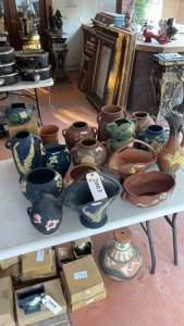 LOT OF ASSORTED POTTERY VASES