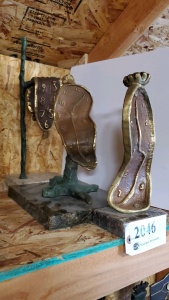 LOT OF 3 ASSORTED BRONZE STATUES 13"- 18"
