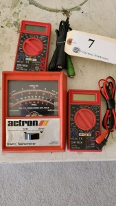 LOT OF 3 ASSORTED MULTIMETERS