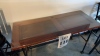 Door Bar table with pipe legs and glass top, Approx. 60 ‚Äú inches x 24‚Äù inches x 36‚Äù inches height - 2