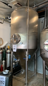 Glacier 20 bbl Fermenter stainless steel tank with brewers edge controller II, (no wall pipes)