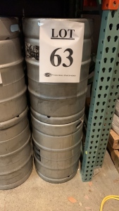 Qty. 6, 15.5 aluminum beer keg