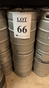 Qty. 8, 15.5 aluminum beer keg