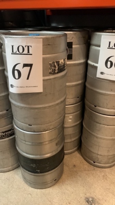 Qty. 8, 15.5 aluminum beer keg