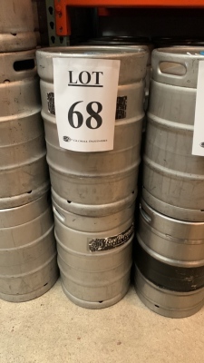 Qty. 8, 15.5 aluminum beer keg