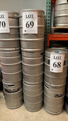 Qty. 12, 15.5 aluminum beer keg