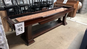 Shuffleboard table, Approx. 114‚Äù inches long