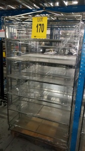 LOT OF 9 44x16x87 SHELF DISPLAY UNITS