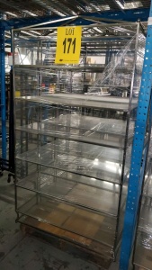 LOT OF 10 44x16x87 SHELF DISPLAY UNITS