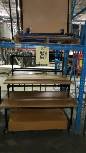 LOT OF 2 54in DISPLAY NESTING RACKS