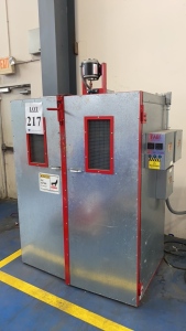 THE FAB SHOP POWDER COATING OVEN, TEO DOOR, INSIDE DEMINTIONS: 4 Ft x 28 1/2" x 64" Height