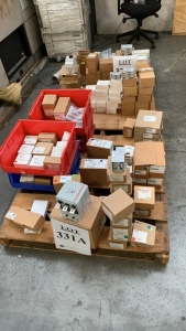 LOT (2) PALLETS OF SPRECHER+ SCHUH, CEP7 OVERLOAD RELAYS, CEP7-EEHF, SMART MOTOR CONTROLLERS PCS-009-600V, CIRCUIT BREAKERS KTB7-25H-10A, CEP7-EEFD, CA7-43-10-480, CONTRACTOR MAIN POLES CA7-60-10-120, Etc.