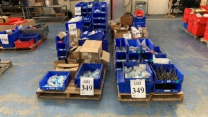 LOT OF (8 PALLETS) AMPHENOL INDUSTRIES ASSTD PARTS: AZPEKLJ-2020386PN, AZEPKLJ-1820-374PN, TMPC-40777-L, P-5000126-BS, ZP-C2520-10, ZP-C-2512-12, TP-201"47-1, AT-6024, CN-3012-386M, ZO-C-28-12P