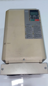 LOT OF (2) YASKAWA AC DRIVES: (1) A1000 MODEL: CIMR-AU4A0044FAA & (1) V1000 MODEL: CIMR-VU4A0018FAA