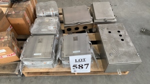 LOT OF (7) ASSTD ENCLOSURES