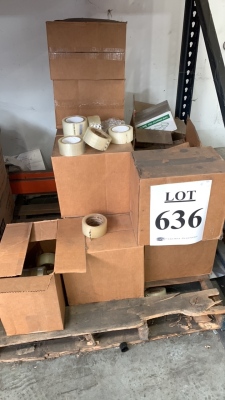 LOT OF ASSTD BOXES, TAPE, LABELS, LINERS, PLUS STORAGE CABINETS