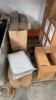 LOT OF ASSTD BOXES, TAPE, LABELS, LINERS, PLUS STORAGE CABINETS - 18