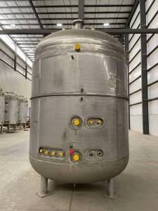 2016 Stainless Steel, 5000 Gal, Upright Make-up Tank Overall Height 197' Overall Width 122.25', Empty Weight 13,146 LBS (6.6 US Tons Rounded), Highly Plumbed Stainless Tanks (304 SS) by Steel-Pro Inc for Customer Specific Application (please refer to dra