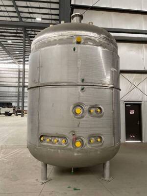 2016 Stainless Steel, 5000 Gal, Upright Make-up Tank Overall Height 197' Overall Width 122.25', Empty Weight 13,146 LBS (6.6 US Tons Rounded), Highly Plumbed Stainless Tanks (304 SS) by Steel-Pro Inc for Customer Specific Application (please refer to dra