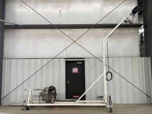 Screw Conveyor Frame w/ Hapman SS Hopper 4' & 3' Auger Housing, Auger, Hopper, Etc