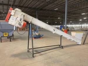 MAC Screw Conveyor 224" L, 10' Diameter, w/ Star Valve