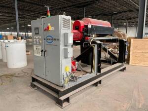 US Centrifuge Systems Model CQ 3000 Decanter Centrifuge on Skid (2011) Â 4500 RPM Max. w/ 32 Litre Hydraulic Pump Unit & Rotodiff 1060, s/n U1006Â 