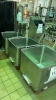 (3) STAINLESS STEEL DUMP BUGGY'S (APPROXIMATE SIZE 26" X 26" X 28") (COOKING AREA) - 2