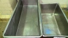 (2) ASSORTED STAINLESS STEEL TROUGHS (COOKING AREA) - 2