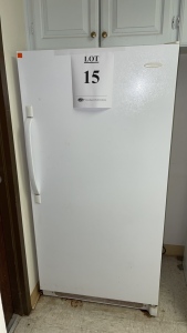 FRIGIDAIRE REFRIGERATOR MODEL FRU17B2JW9 (KITCHEN 2ND FLOOR)