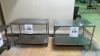 (8) ASSORTED STAINLESS STEEL TABLES (COOKING AREA)