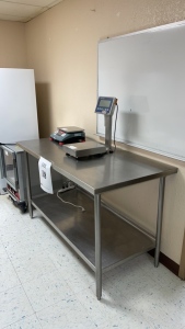 (2) STAINLESS STEEL PREP TABLES (KITCHEN 2ND FLOOR)