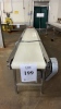 ARROWHEAD STAINLESS STEEL POWERED CONVEYOR APPROX.: 218" X 25" WITH 17" BELT (MEAT CUTTING AREA) - 2