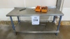 (6) ASSORTED STAINLESS STEEL TABLES (MEAT CUTTING AREA) - 4