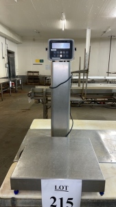 AVERY WEIGHT-TRONIX CLASS III 125 POUND CAPACITY SCALE WITH AVERY WEIGHT-TRONIX ZQ375 DIGITAL READOUT (MEAT CUTTING AREA)