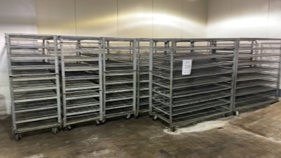 (10) STEEL RACKS (MEAT CUTTING AREA)