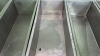 (6) STAINLESS STEEL TROUGHS WITH DRAIN APPROX.: 63" X 26" X 26" (MEAT CUTTING AREA) - 2