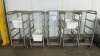 (5) ALUMINUM TRAY CARTS (MEAT CUTTING AREA)