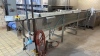 2001 BABBCO DIRECT FIRED TUNNEL OVEN, 130"W X 80L, 2,420,000-BTU/HR, WITH 130" X 80"L PLASTIC LINK ENTRY CONVEYOR, (2) BABBCO CONTROL PANELS (BAKERY 1) - 20